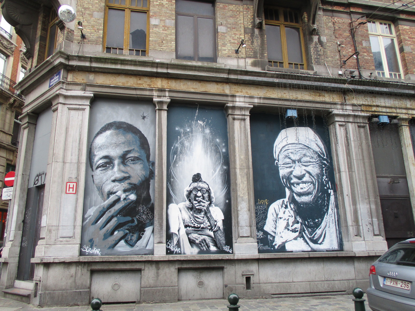 Street art in Brussels. - My, Art, Travels, Drawing on the wall