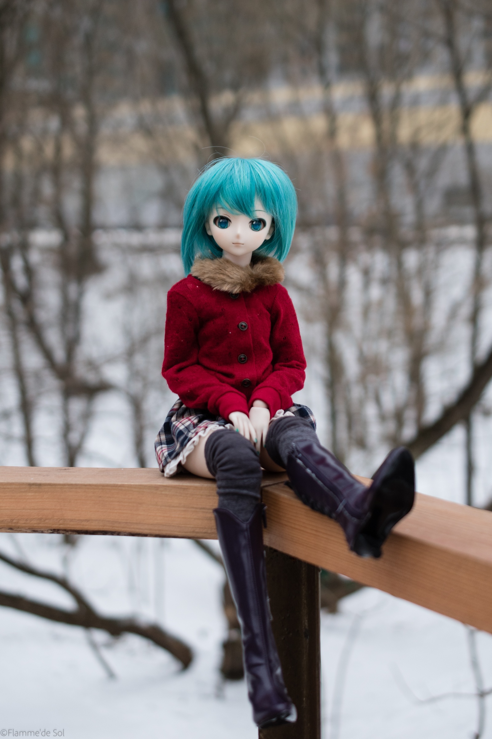 DollfieDream - зимняя Мику - Моё, Dollfiedream, Шарнирная кукла, Hatsune Miku, Аниме, Фотография, Хобби, Длиннопост