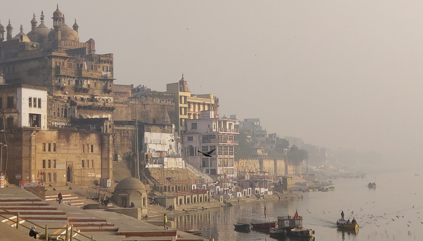 A little trip to big India 7 - My, India, Varanasi, The photo, Панорама, Longpost