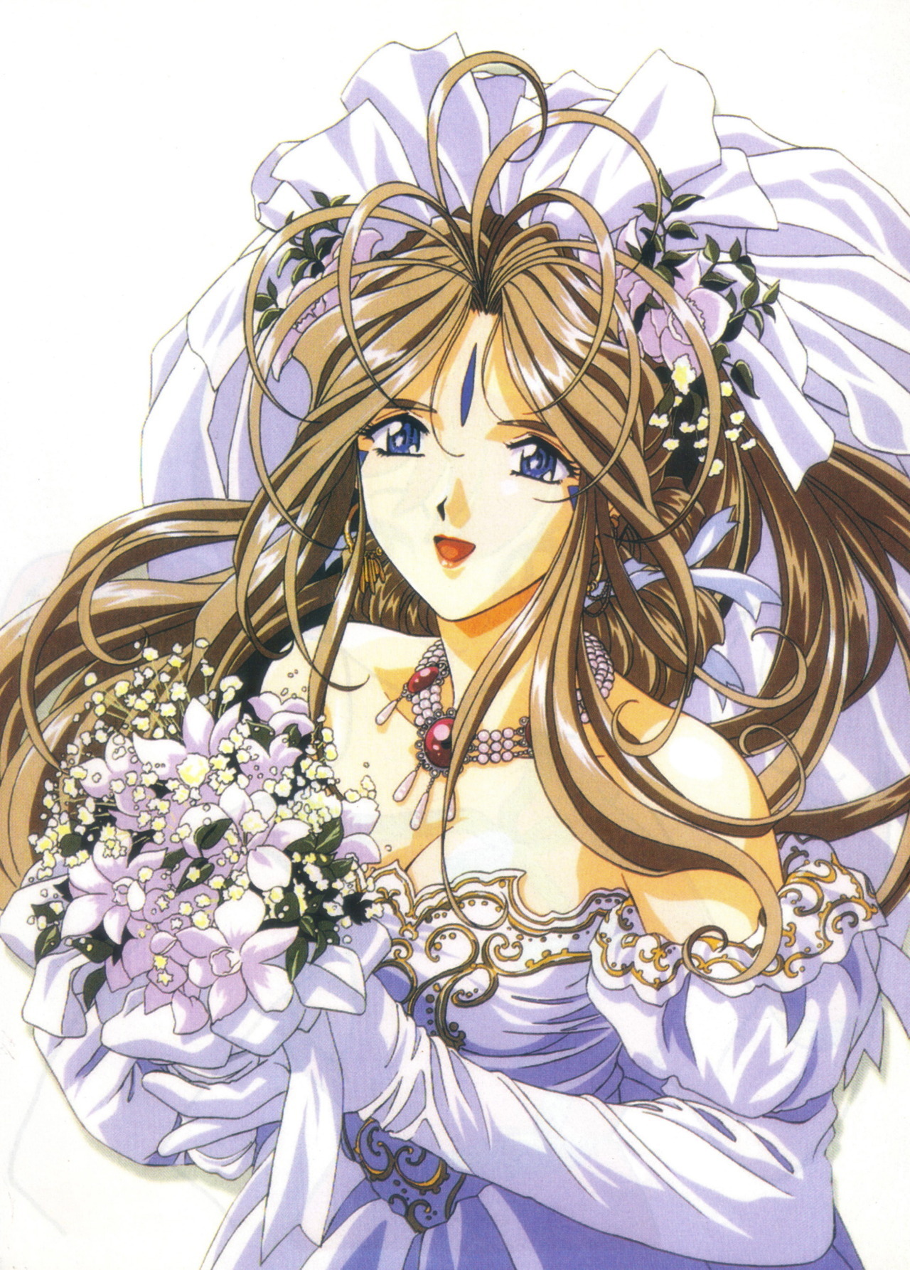 Oh My Goddess! - Anime Art, Аниме, Oh My Goddess, Belldandy, Oh My Goddess!