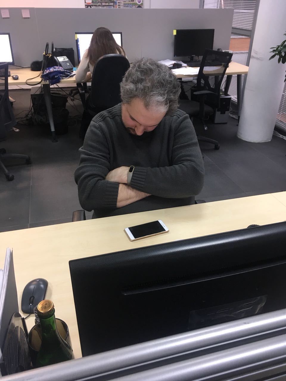 How a colleague at work fell asleep - My, Work, Dream, Creative, Colleagues, Longpost