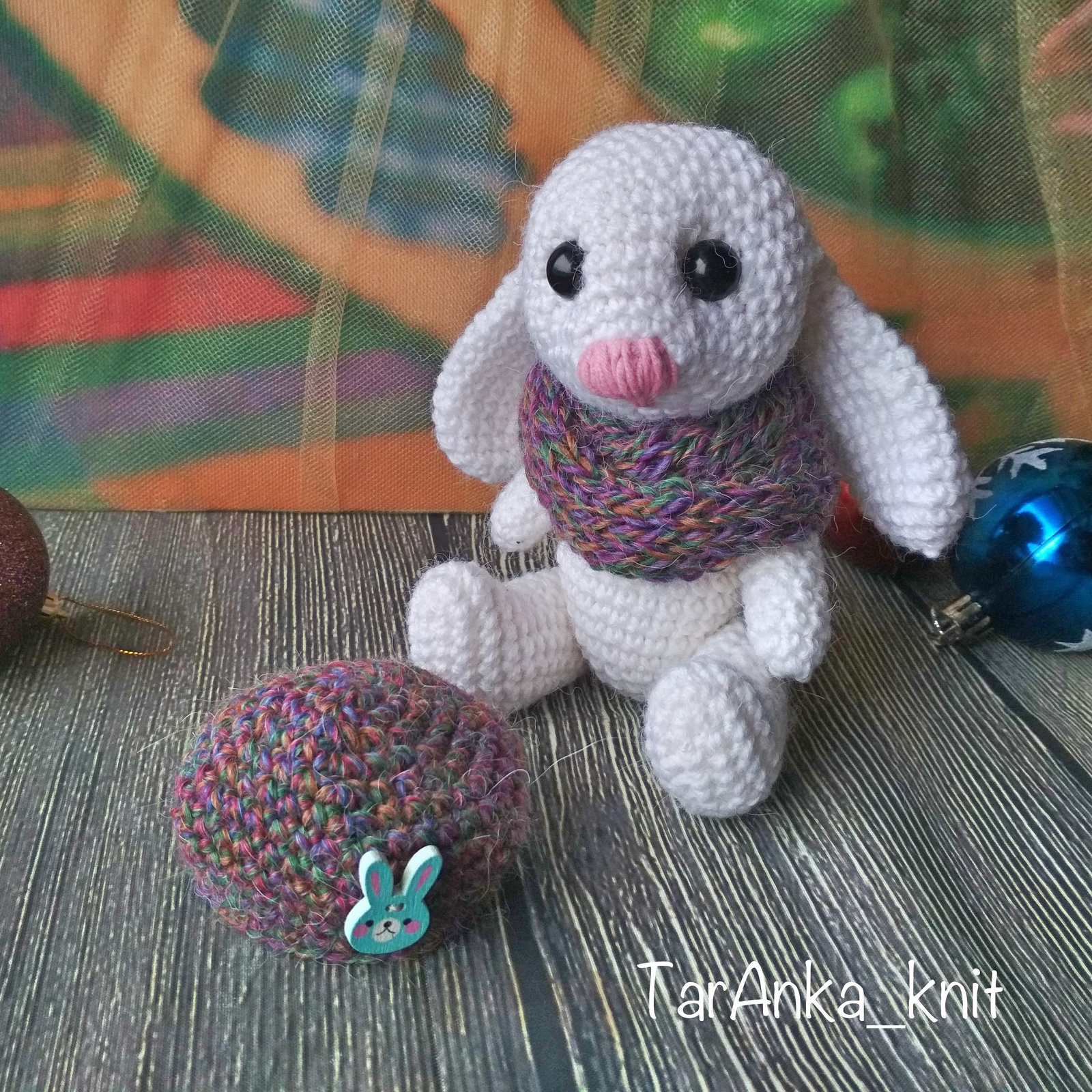 hare - My, Amigurumi, Knitting, Crochet, Knitted toys, Hare, Longpost