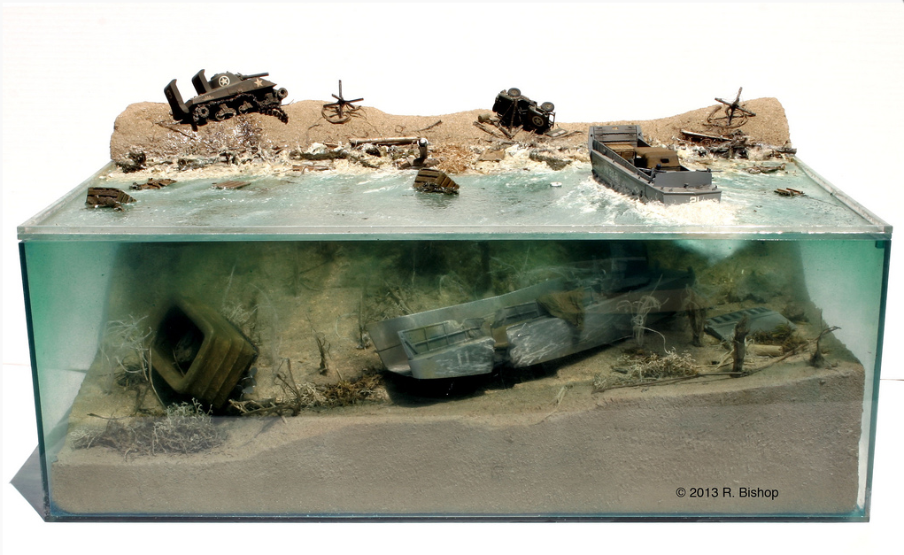 Water - Stand modeling, , Diorama, The Second World War, Normandy landings, The photo, Longpost