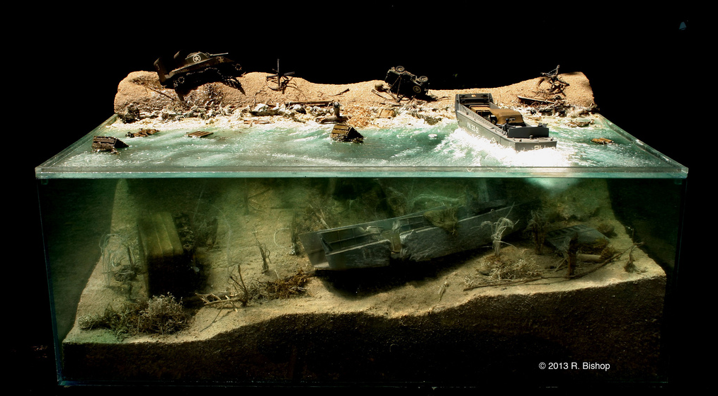 Water - Stand modeling, , Diorama, The Second World War, Normandy landings, The photo, Longpost