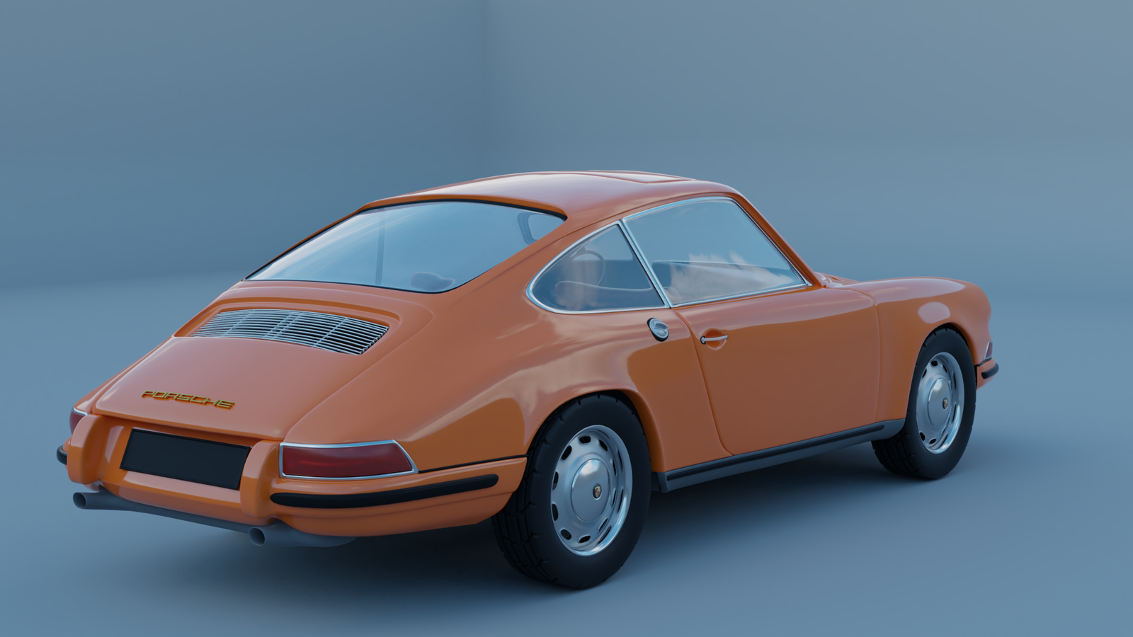 Porsche 911 1967 (901) - My, 3D, Blender, Render, Longpost, Porsche