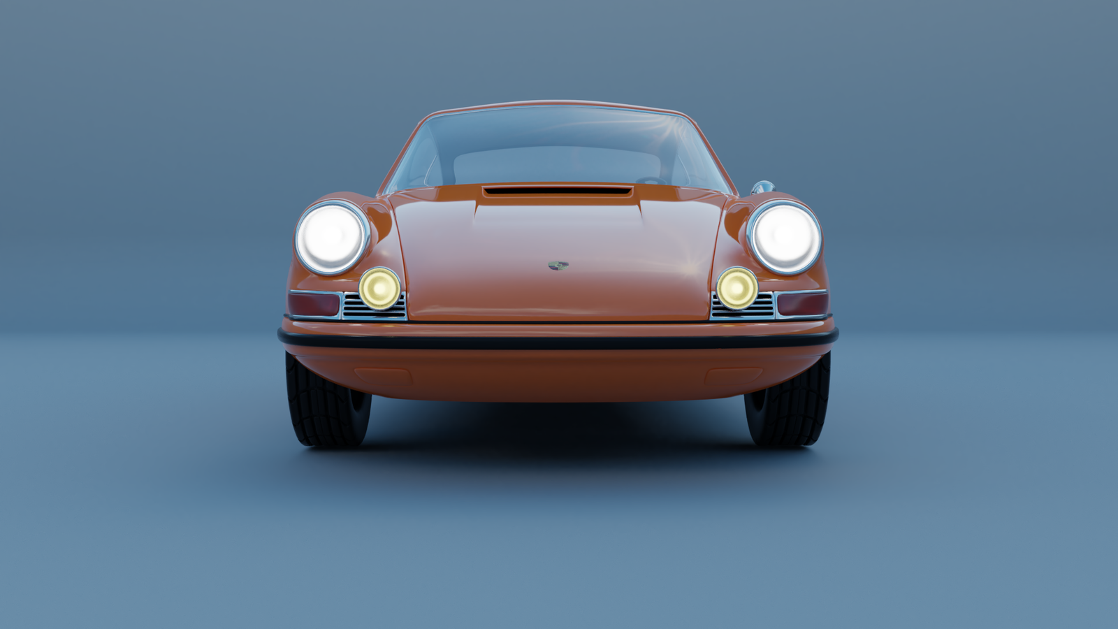 Porsche 911 1967 (901) - My, 3D, Blender, Render, Longpost, Porsche