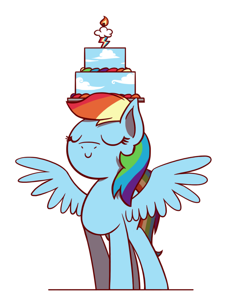 Happy Birthiversary! - My little pony, PonyArt, Rainbow dash, Flutterluv