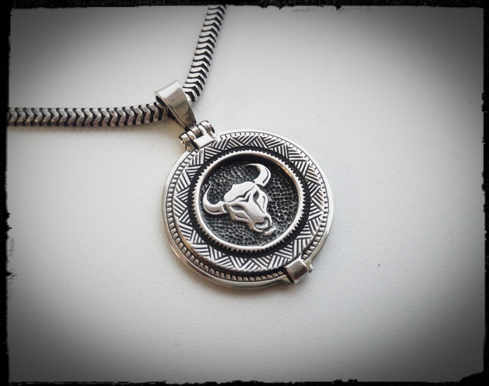 Another pendant calf - My, Silver, Pendant, Taurus, Needlework, Handmade, Hobby, Jewelry, Longpost