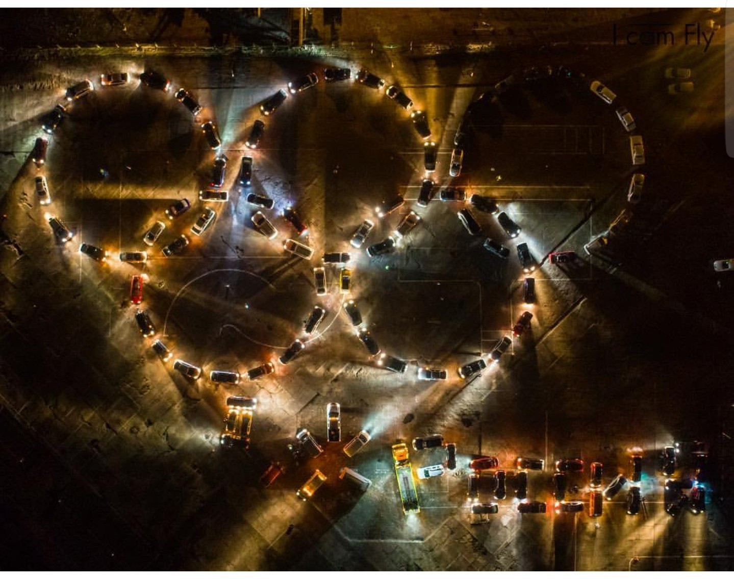 In Kaliningrad, motorists supported the Olympians - Kaliningrad, Olympiad, Flash mob