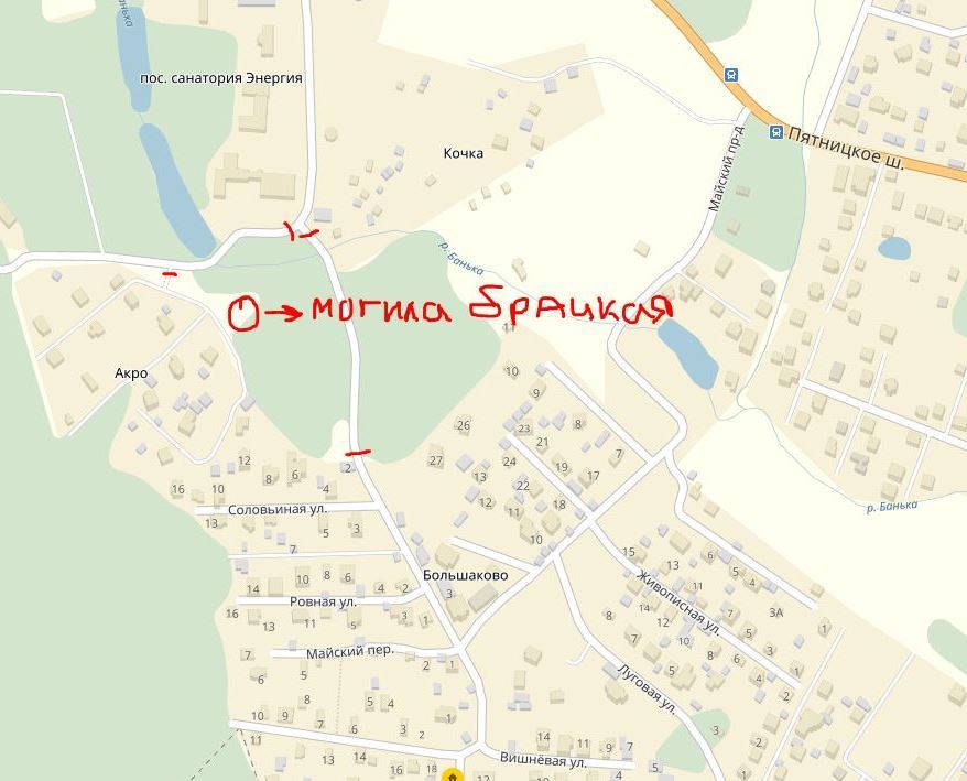 Карта пос большаково