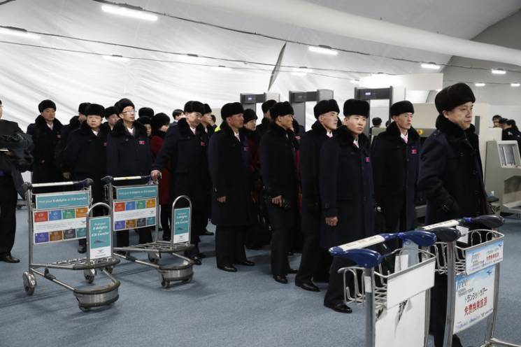 North Korea Team Arrives at the Olympics - North Korea, Olympiad