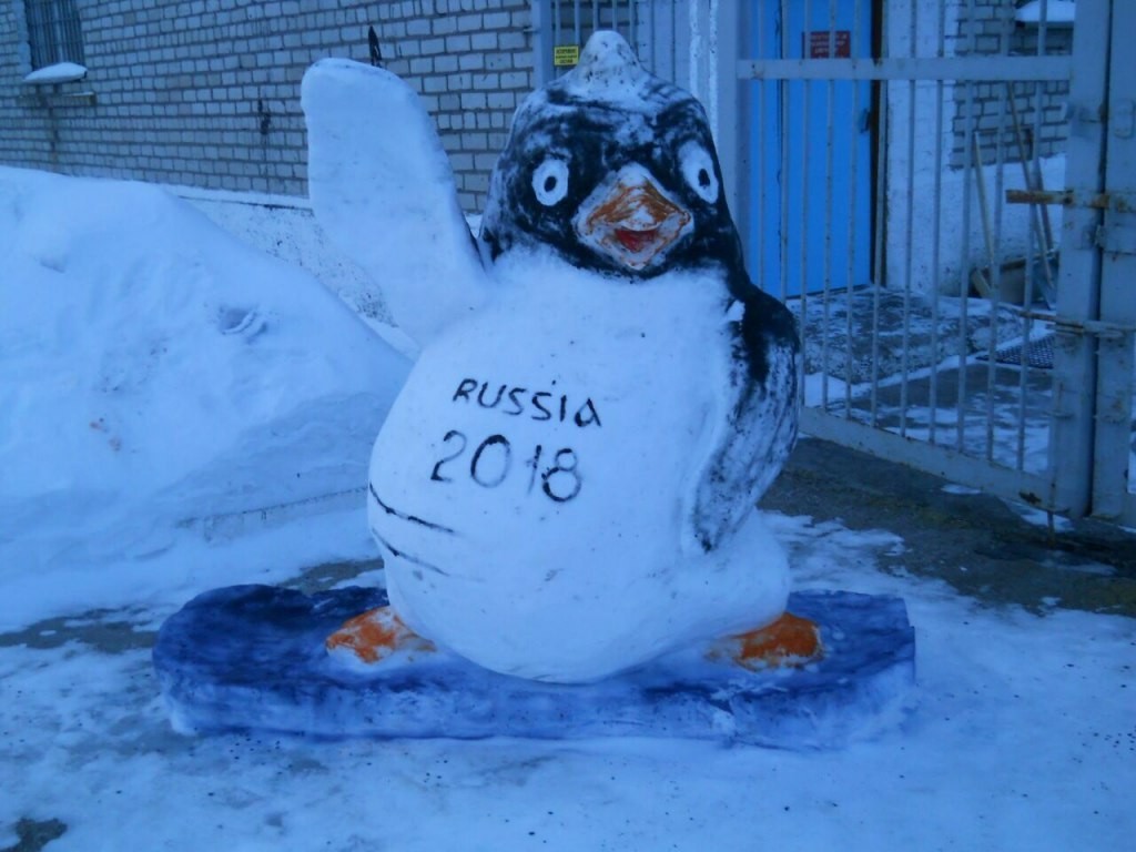 Ice figures in honor of the 2018 Olympics - Olympiad 2018, Ice sculpture, Zone, Longpost