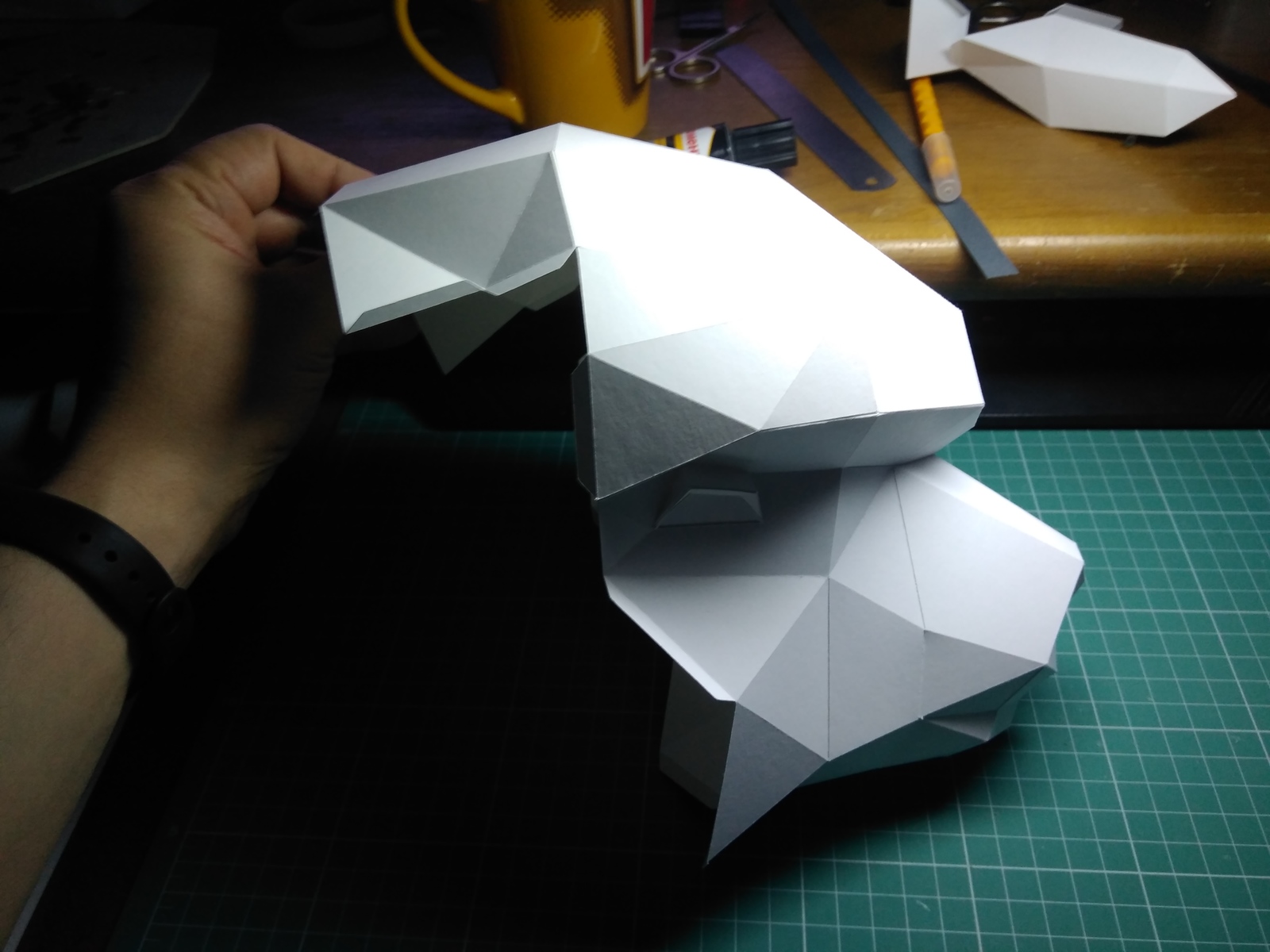 How papercraft figures are created. - My, Alpaca, Papercraft, Paper products, , With your own hands, Longpost