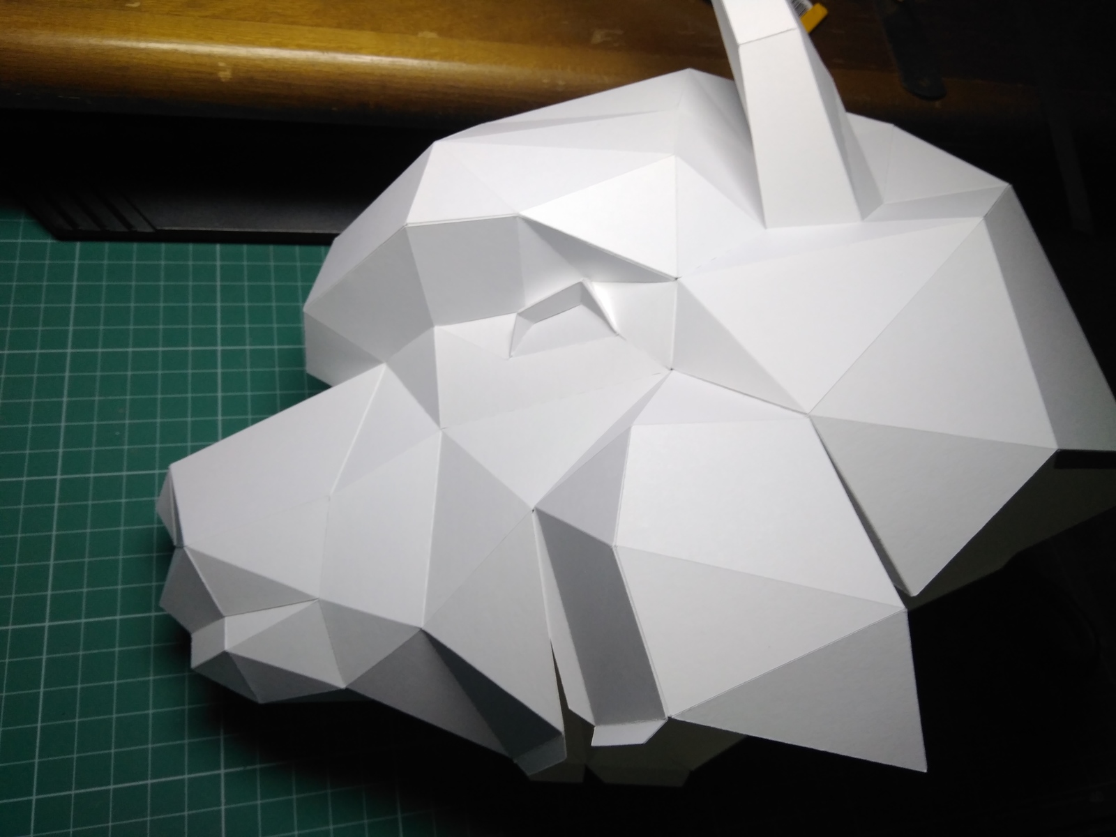 How papercraft figures are created. - My, Alpaca, Papercraft, Paper products, , With your own hands, Longpost