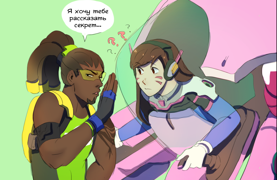 Секрет - Overwatch, Dva, Lucio, Комиксы, Длиннопост