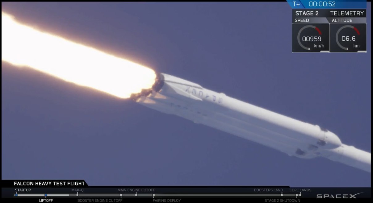 FALCON HEAVY: successful launch and landing!!! - Spacex, Falcon heavy, Rocket, Longpost, Video