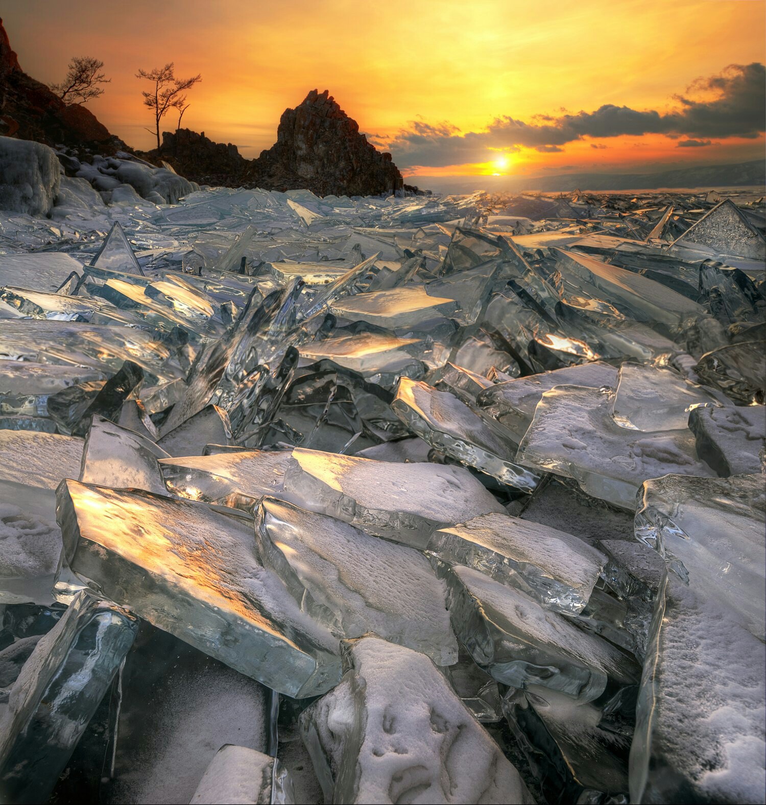 Baikal ice - Baikal, Ice, Nature, beauty