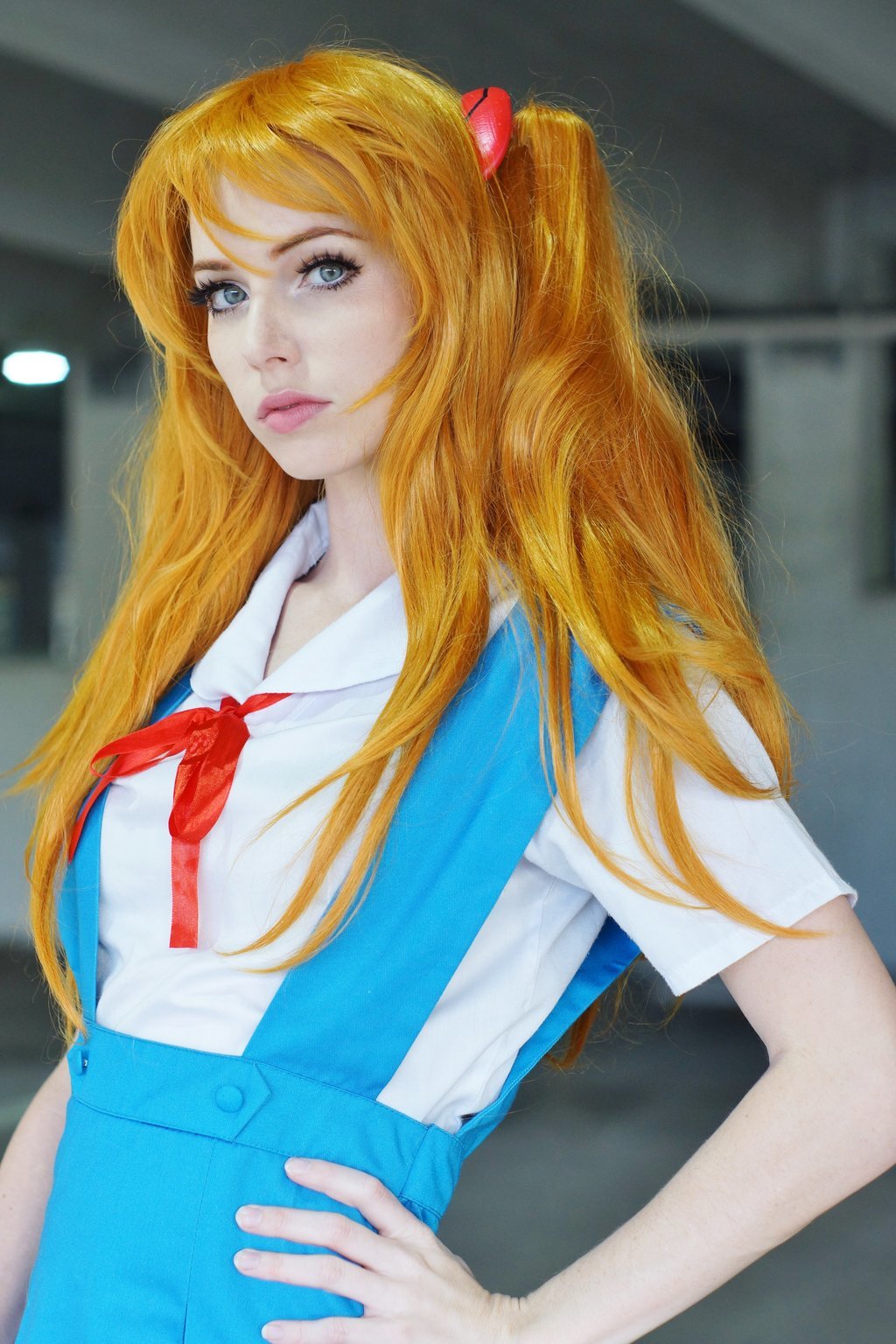 Asuka! - Asuka Langley, Megancoffey, Косплей, Evangelion, Школьная форма, Красивая девушка, Аниме, Длиннопост