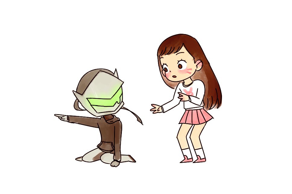 Milota - Overwatch, Comics, Genji, Dva, Zenyatta, , Longpost