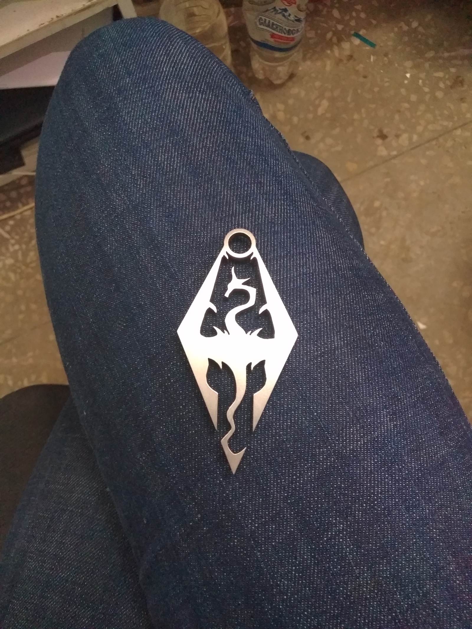 Keychain Skyrim(Skyrim) - The Elder Scrolls V: Skyrim, The elder scrolls, Keychain, Plasma cutting, Metal, Skyrim