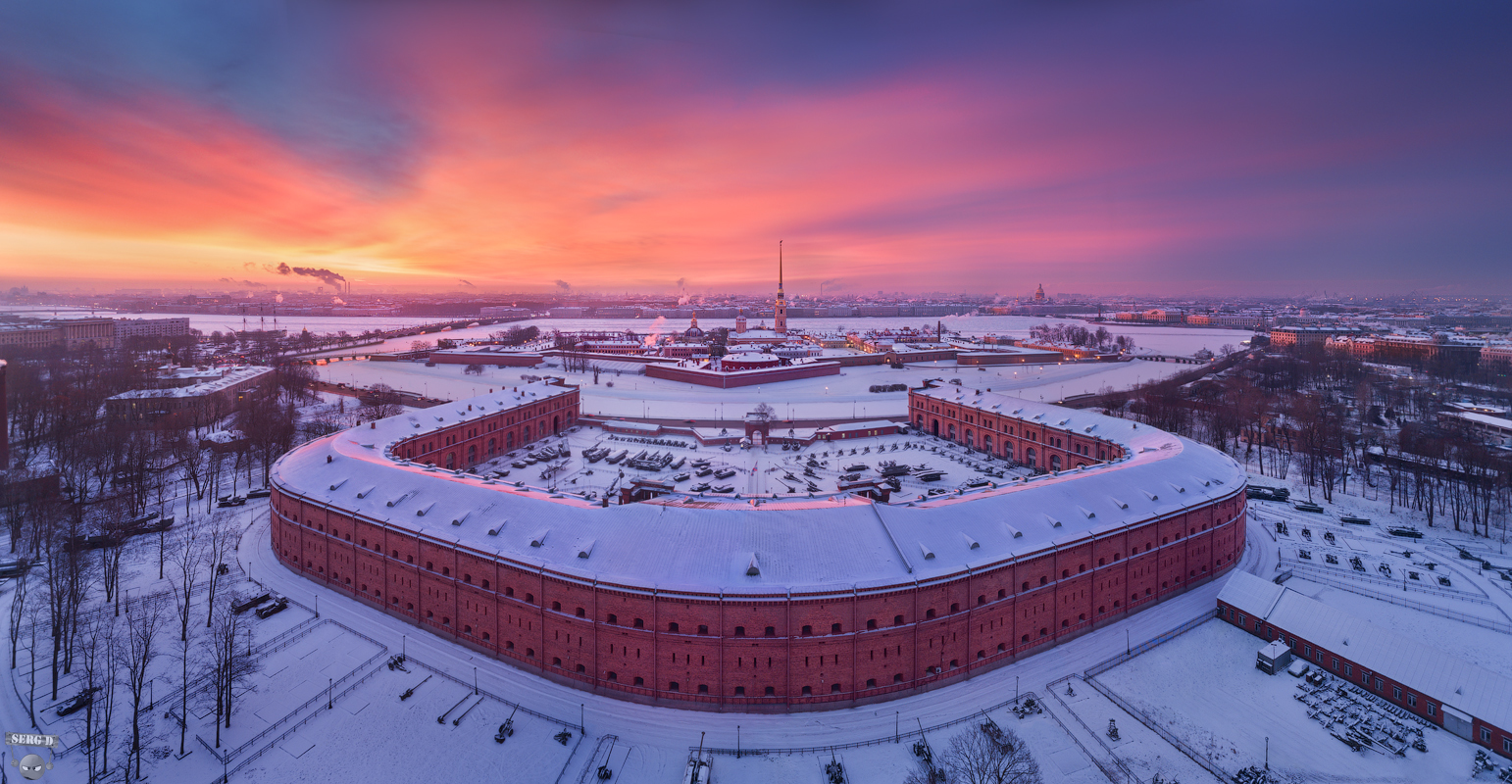 Military Historical Museum of Artillery, Engineers and Signal Corps! - Saint Petersburg, Museum, Панорама, Sunset, 