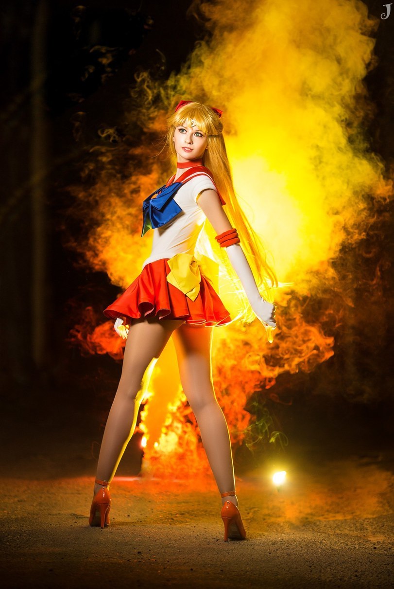 Cosplay Sailor Venus & Sailor Mars (Sailor Moon) - Sailor Moon, Sailor Mars, , Cosplay, Longpost, Sailor Venus