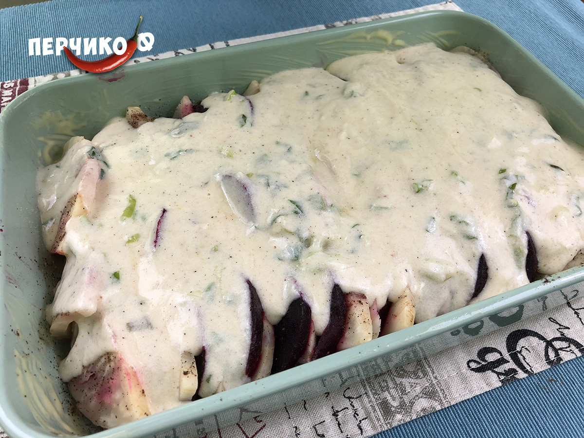 Delicious casserole with beets, celery and bechamel sauce - My, Cooking, Men's cooking, Recipe, Video recipe, , Food, Vegetarianism, Long-post, Video, Longpost