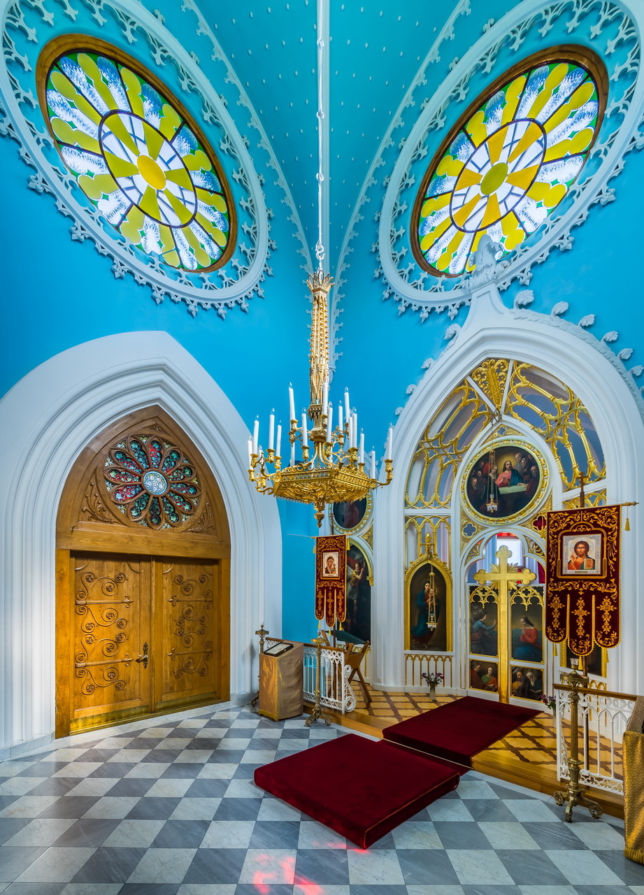 Gothic chapel (interior) - My, Peterhof, Gothic Chapel, Gothic, Saint Petersburg, Belimov-Gushchin, Religion, Christianity, Longpost