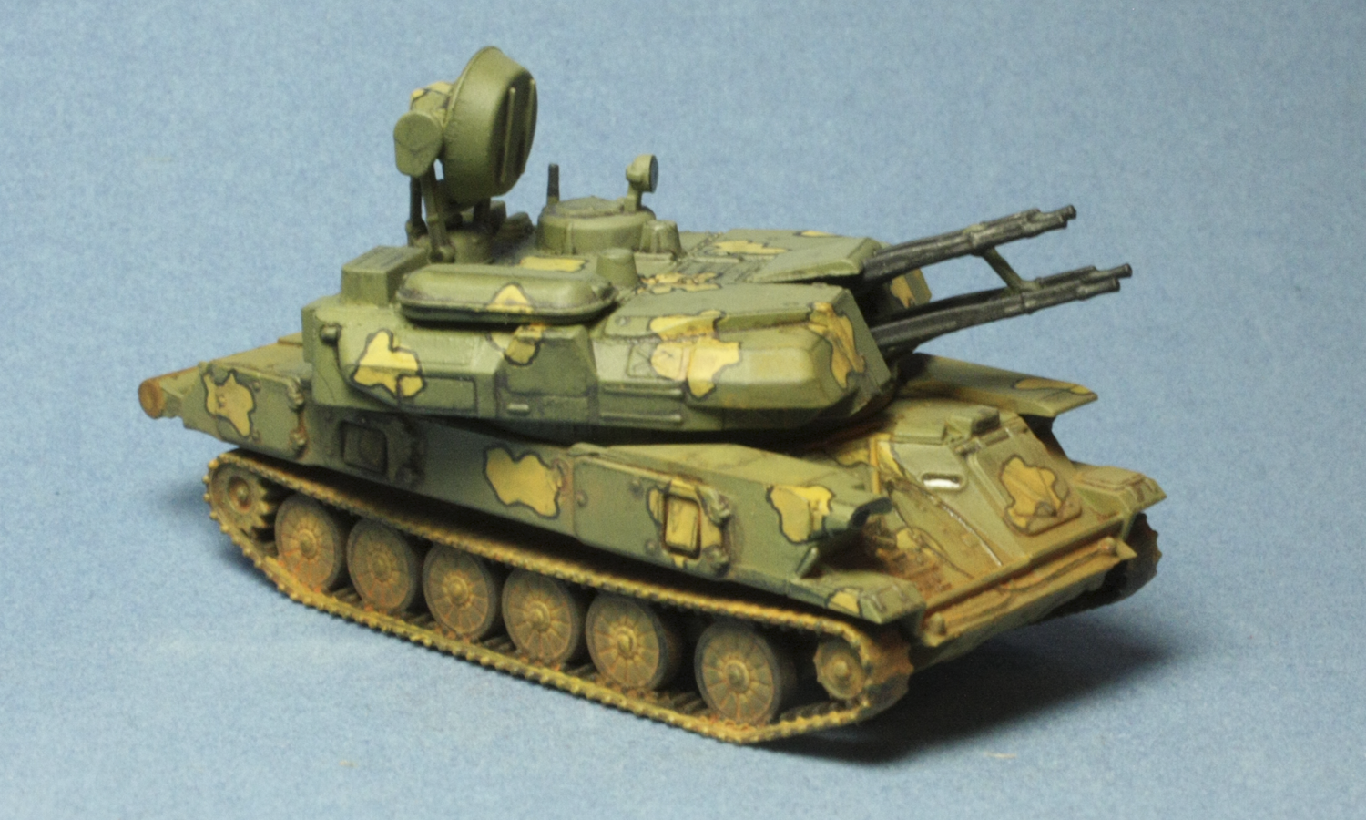 Shilka Syrian Air Defense 1/100 - My, Hobby, Modeling, , Shilka, Star, Longpost, Stars, Zvezda