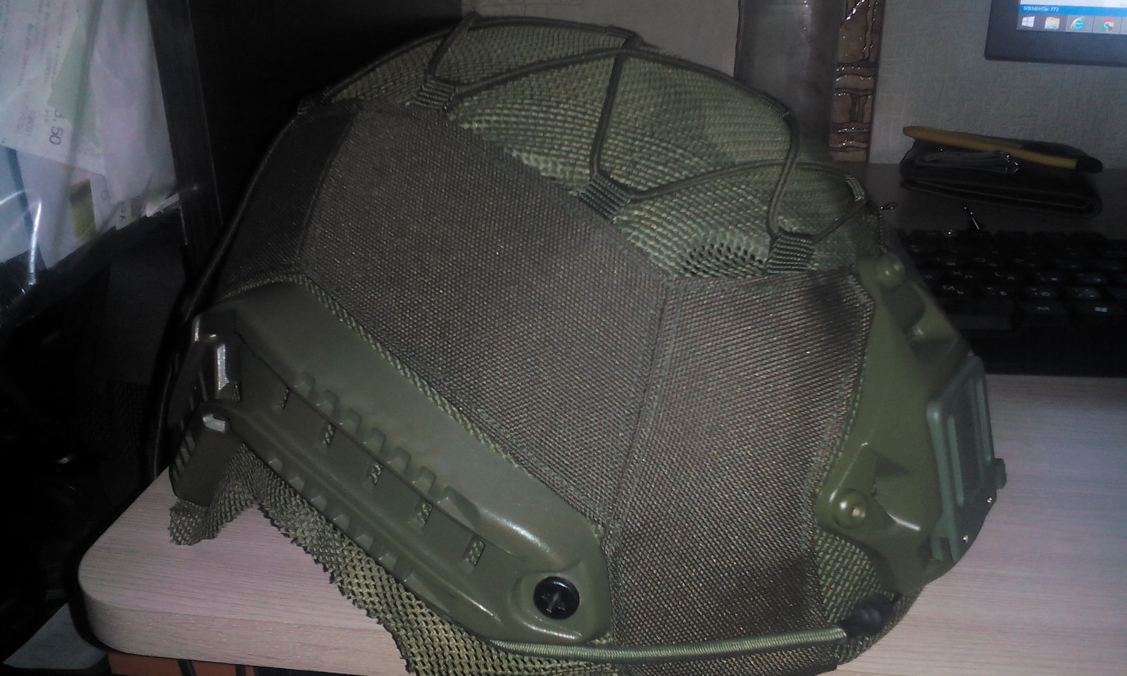 Helmet cover. - My, Handmade, Airsoft, Sewing, Longpost