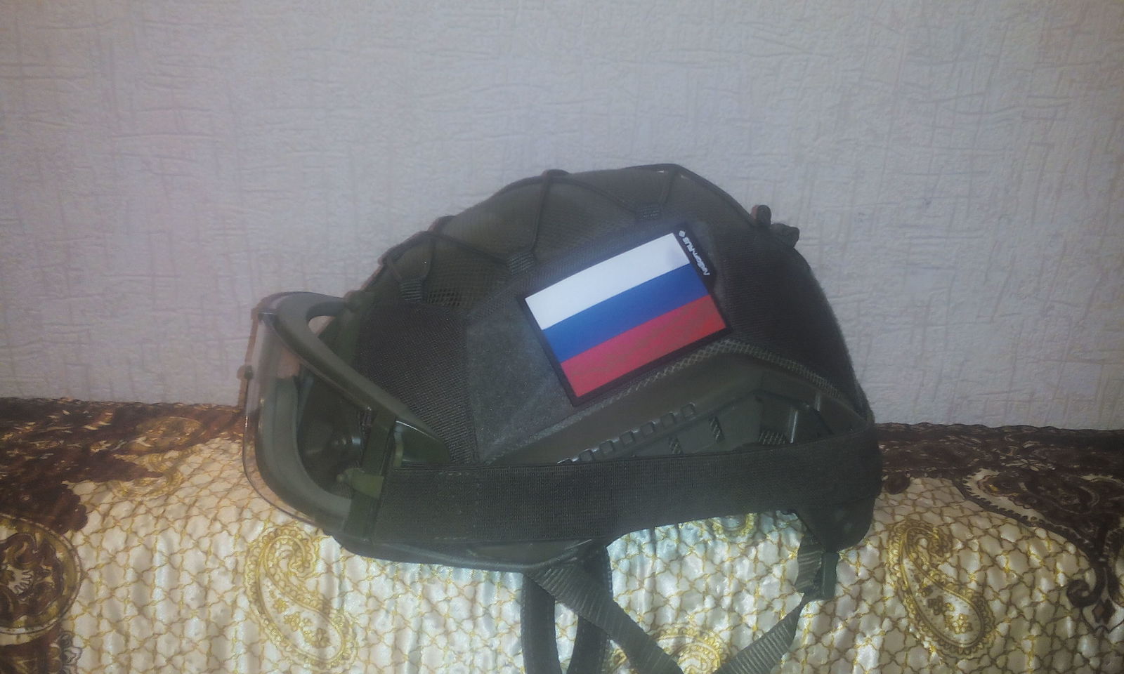 Helmet cover. - My, Handmade, Airsoft, Sewing, Longpost