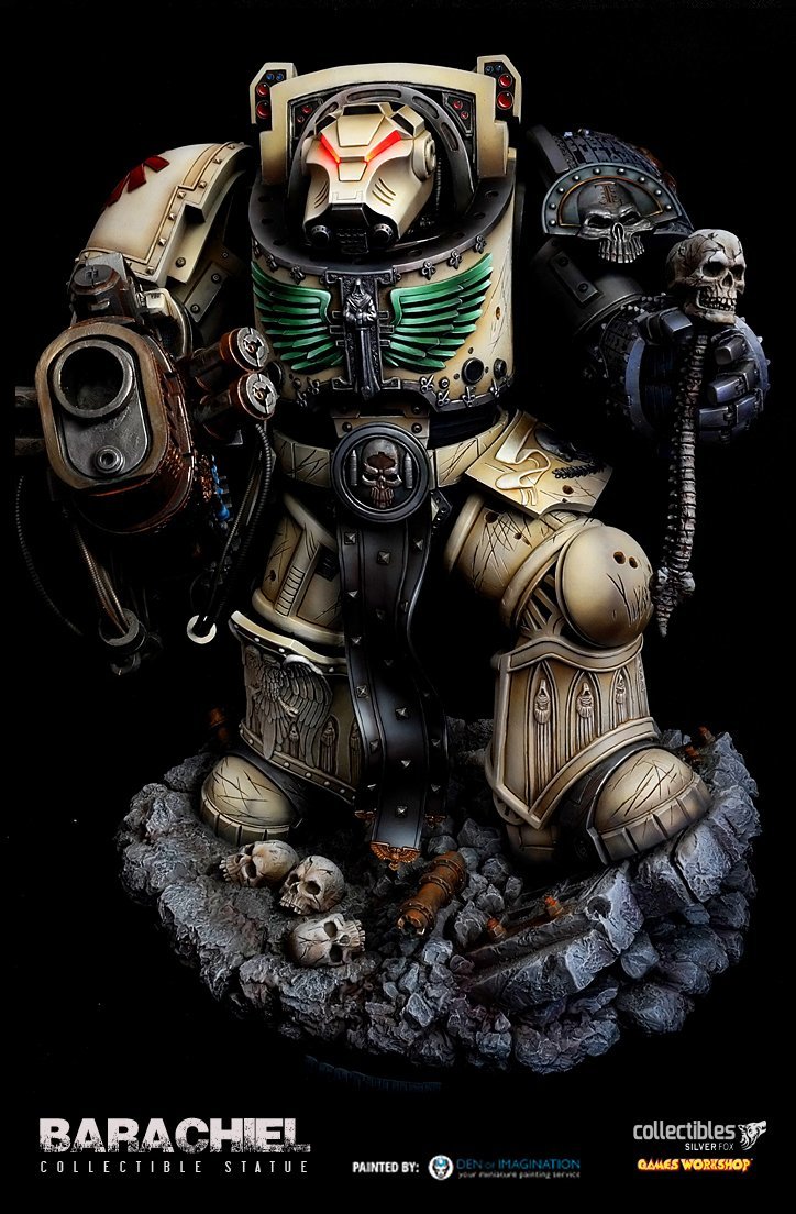 Miniature - Warhammer 40k, Miniature, Dark Angels, , Space Marine, Longpost