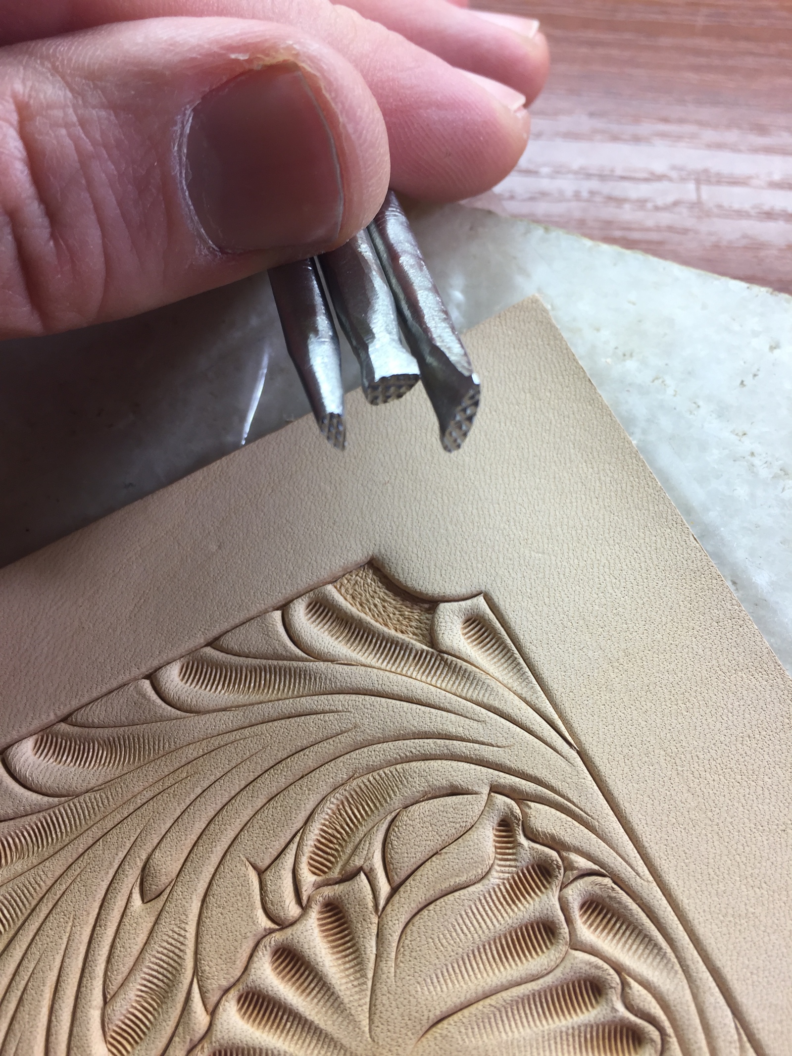 Embossed eagle - My, Leather, Leather craft, Leather products, Embossing on leather, , Cover, , Longpost