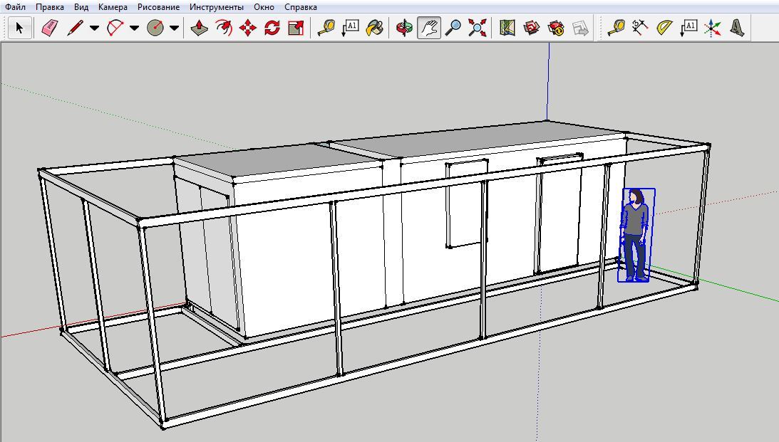 Как сделать окно в sketchup