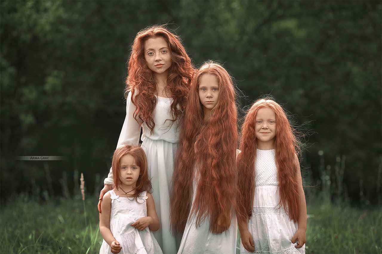 Redheads. - The photo, Redheads, Family