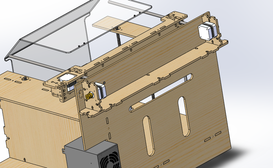 The project of a laser engraver on a 5.5w LED laser. - My, Plywood, CNC, Engraver, Design, Banality, Longpost