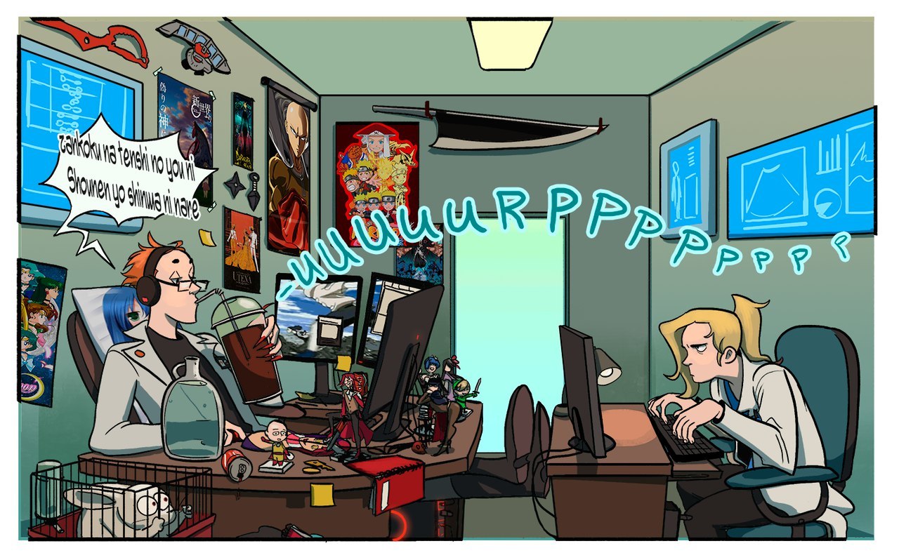 Impossible to work! - Overwatch, Blizzard, Moira, Mercy, Games, Anime, Comics