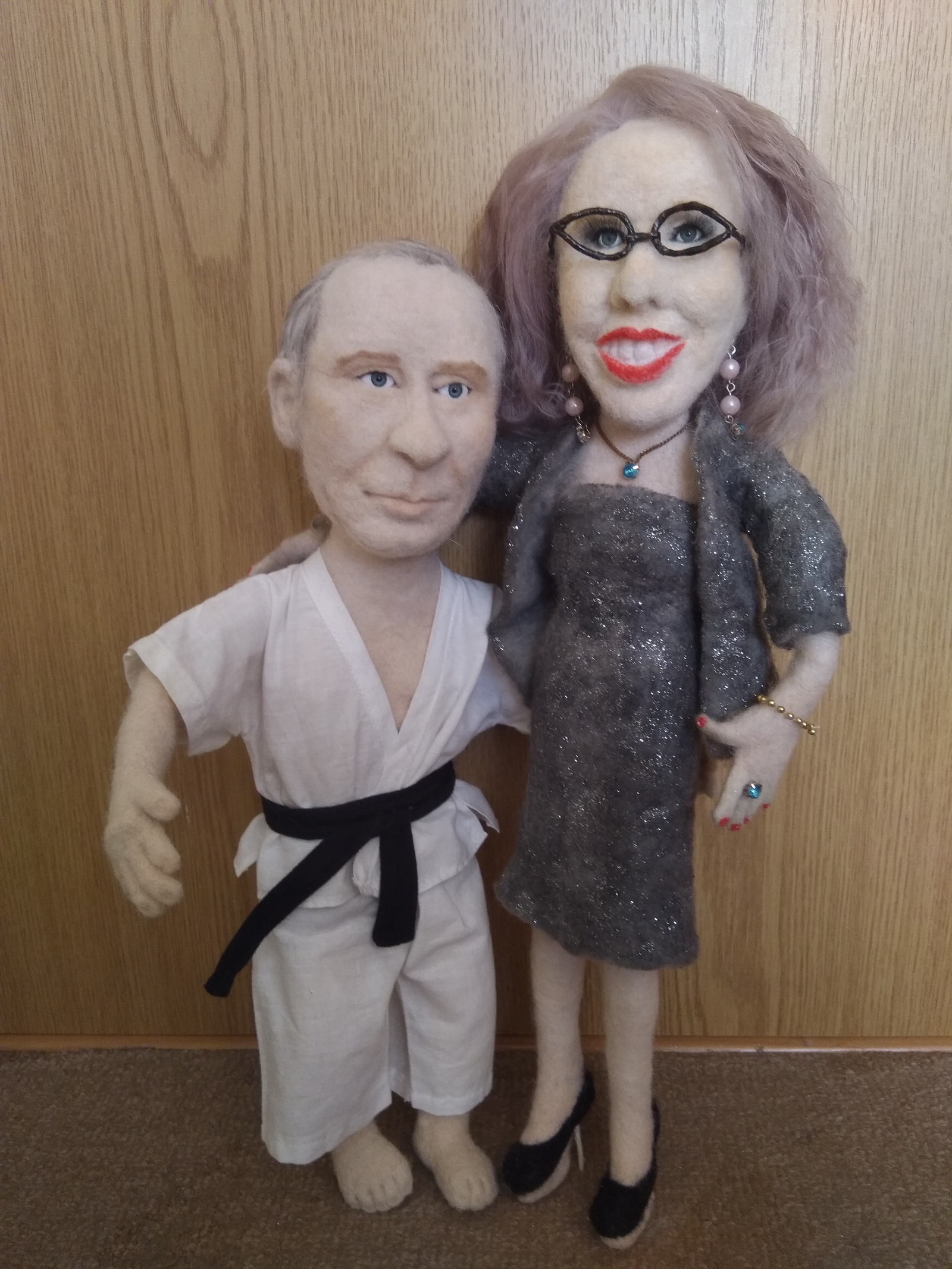 Felted Politicians 3 - My, Dry felting, , Needlework without process, Politics, Sobchak, Vladimir Putin, Kim, Longpost, Kim Chen In, Ksenia sobchak