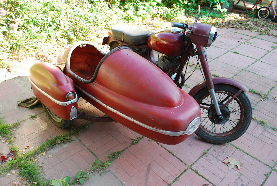 Jawa 350 с коляской