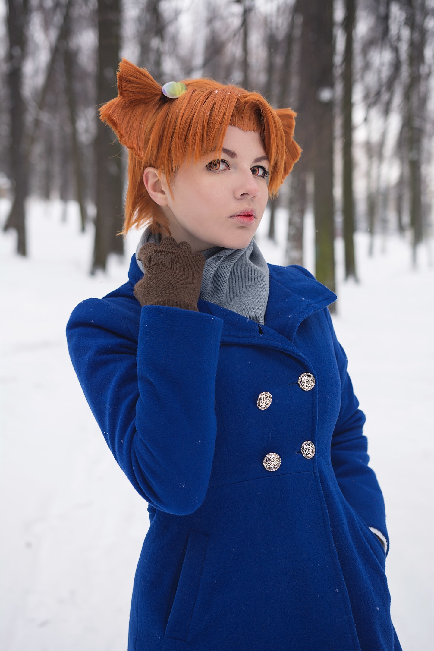 The first part of the winter photoset from the Children of the Workers - My, Endless summer, Visual novel, Cosplay, Russian cosplay, Workers' Children, Longpost