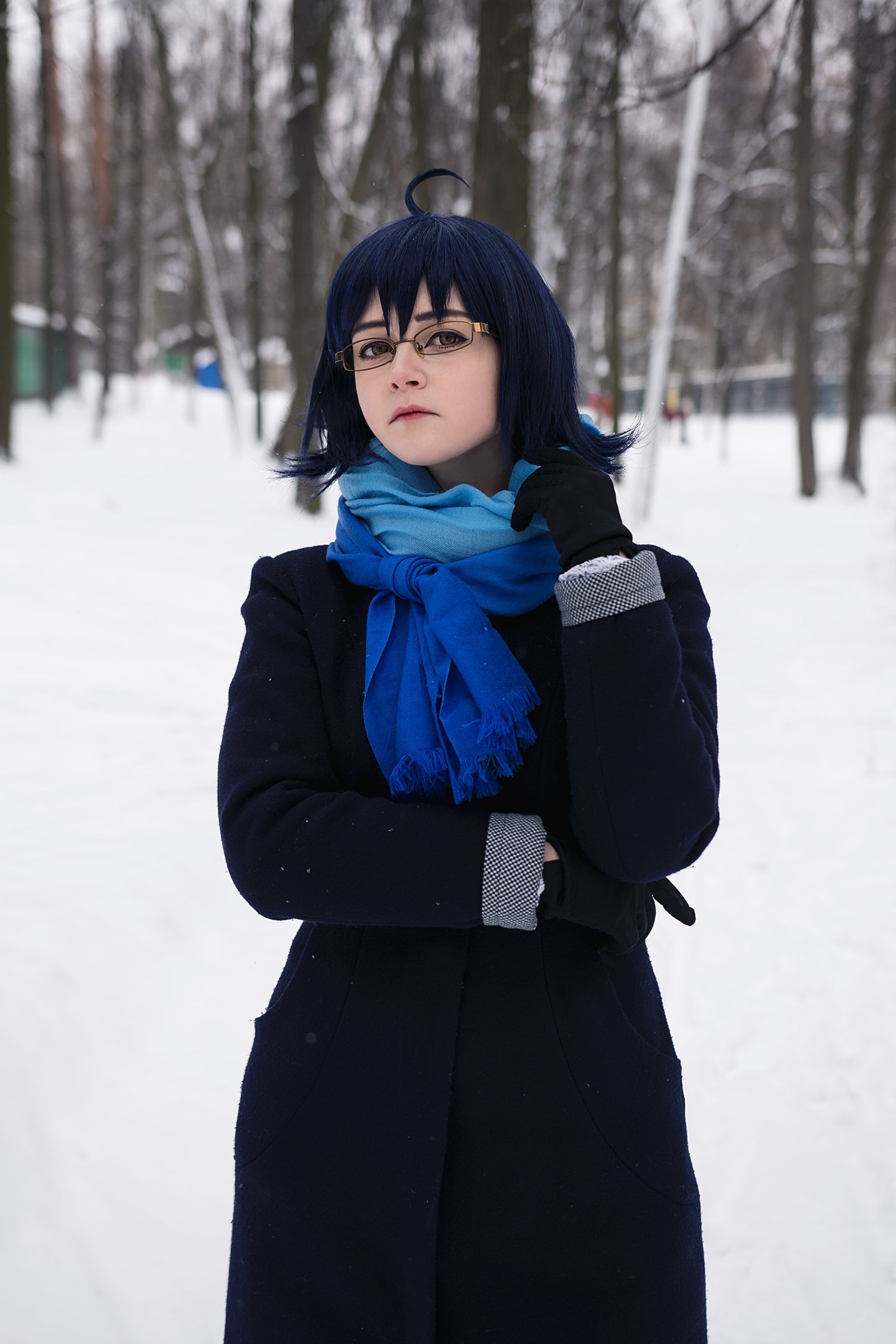 The first part of the winter photoset from the Children of the Workers - My, Endless summer, Visual novel, Cosplay, Russian cosplay, Workers' Children, Longpost