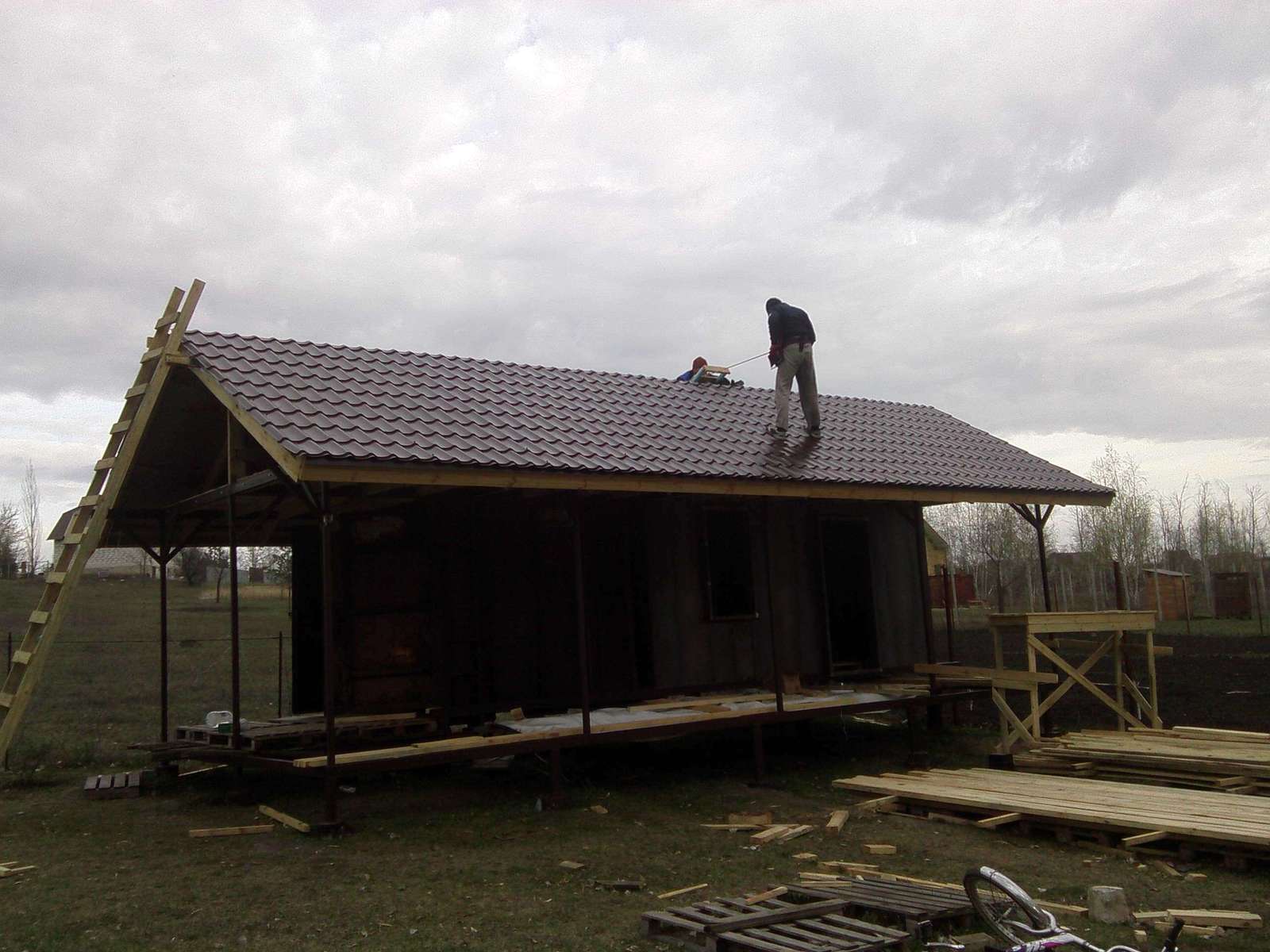 How our roof flew away. A story about failure, great stress - but with a happy ending. - My, Roof, Building, Personal experience, Fail, Longpost