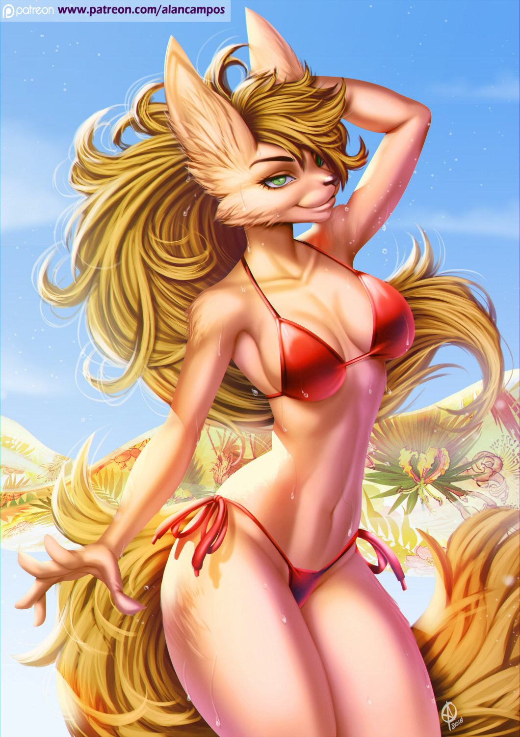 On the beach - Furry, Playfurry, Furry art, Beach