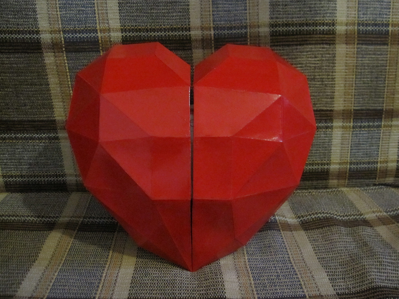 A Paper Heart - My, Pepakura, Papercraft, Heart, Valentine's Day, Longpost