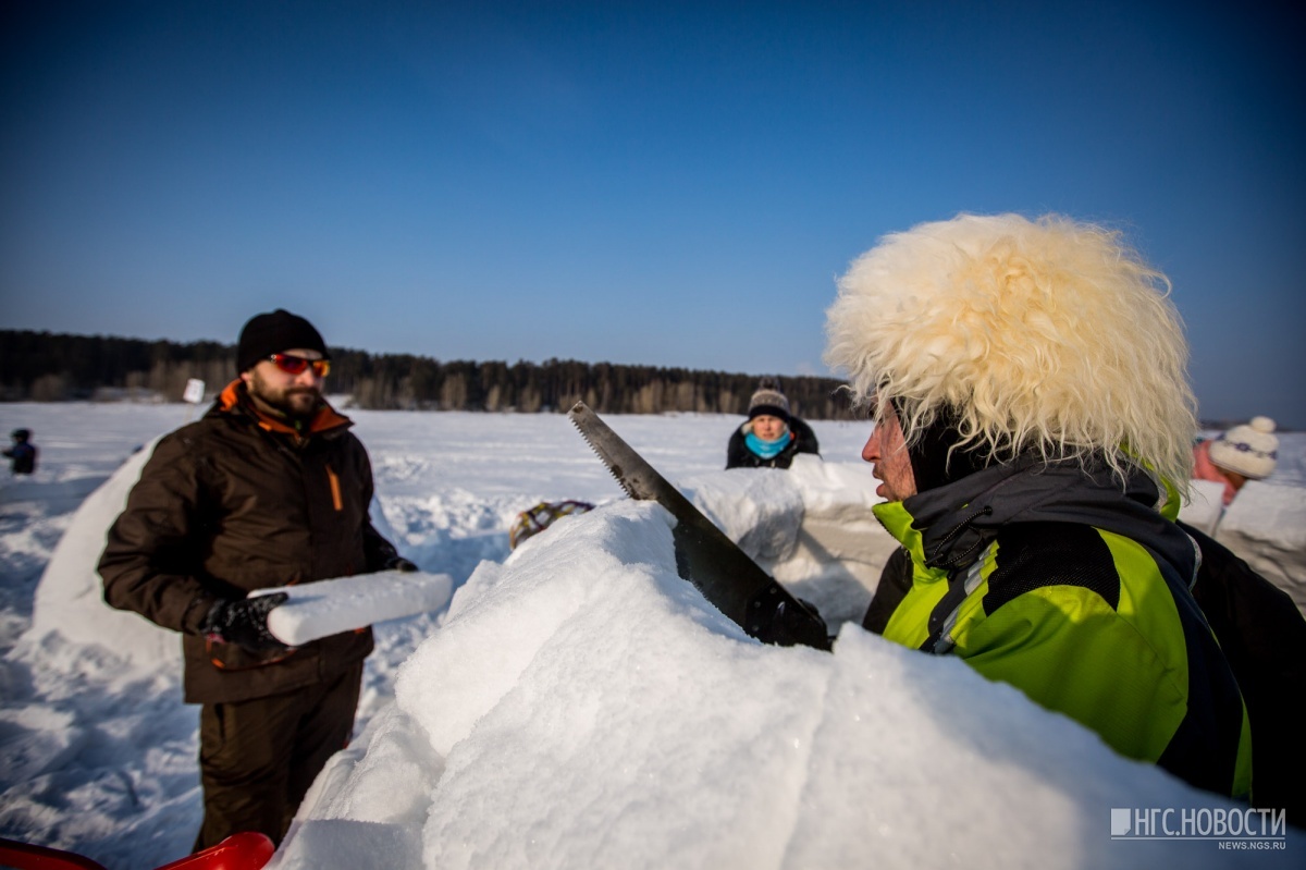 Overlooking the sea: Novosibirsk built 46 igloos on the banks of the Ob reservoir - Siberia, Novosibirsk, The festival, Reservoir, Winter, Igloo, Eskimos, Longpost