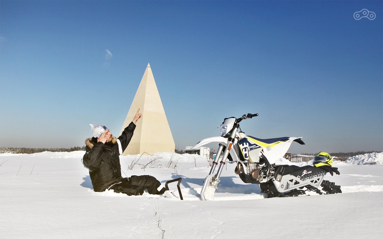 Test drive Husqvarna Snowbike and some space. - My, Husqvarna, Snowbike, Test Drive, , , , , Video, Longpost