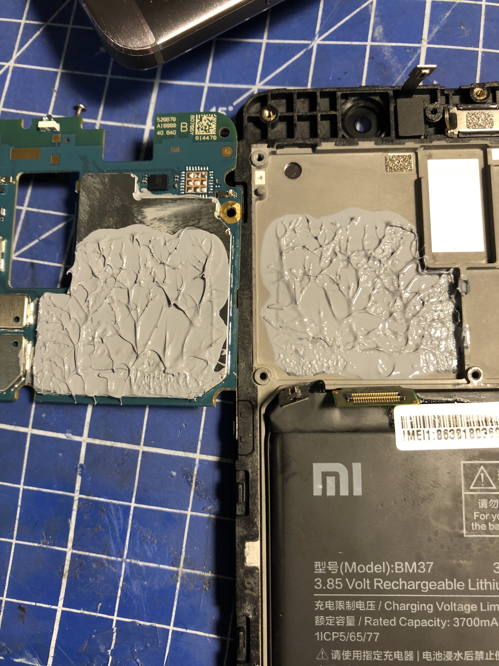 Master class especially for @gepka - My, Thermal paste, Telephone, Ремонт телефона, Work, Repair, Longpost