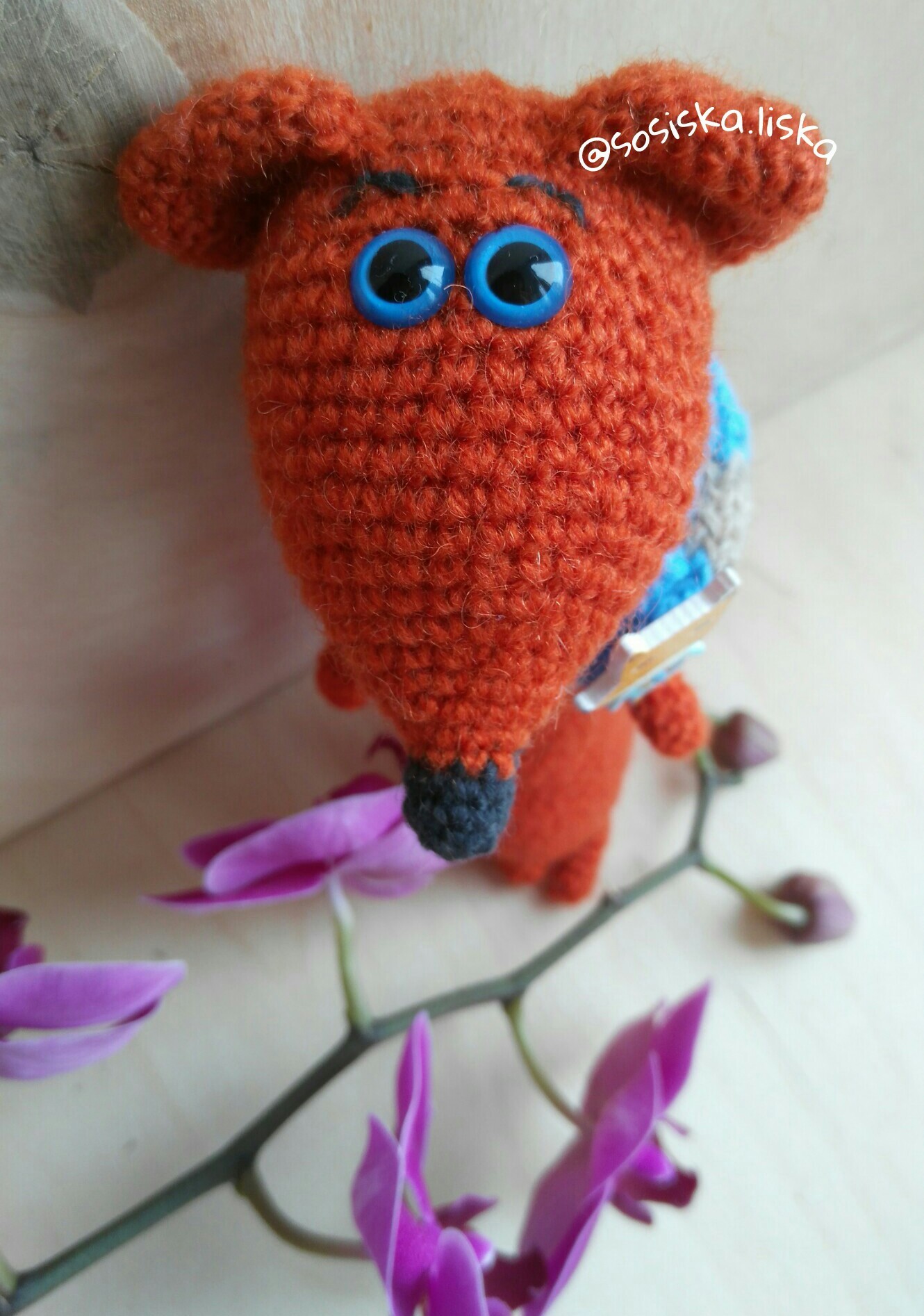 10 facts about me, a liskesosiska, a knitted fox-traveler :) - My, Story, Fox, Facts, Travels, Longpost