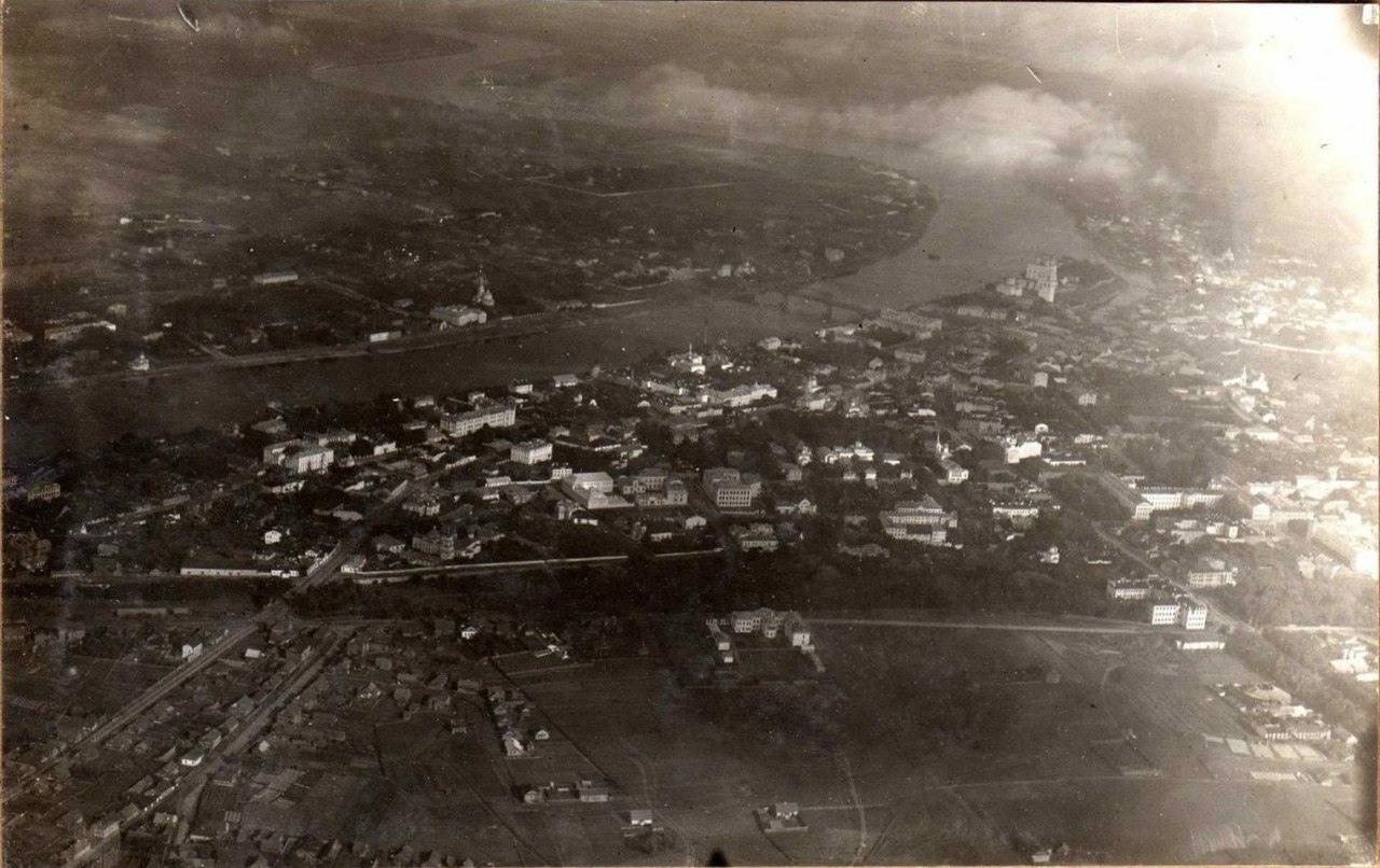 Аэрофотосъёмка Пскова 1915 и 1918 | Пикабу