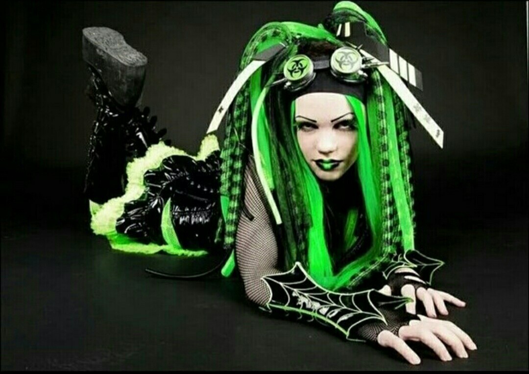 Cyber ??goth with the nickname Terrorcat. - Cybergotics, Rave, Longpost